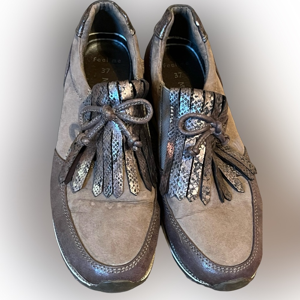 Marco Tozzi Metallic Zip Up shoe - Loafer with sneaker style size 37